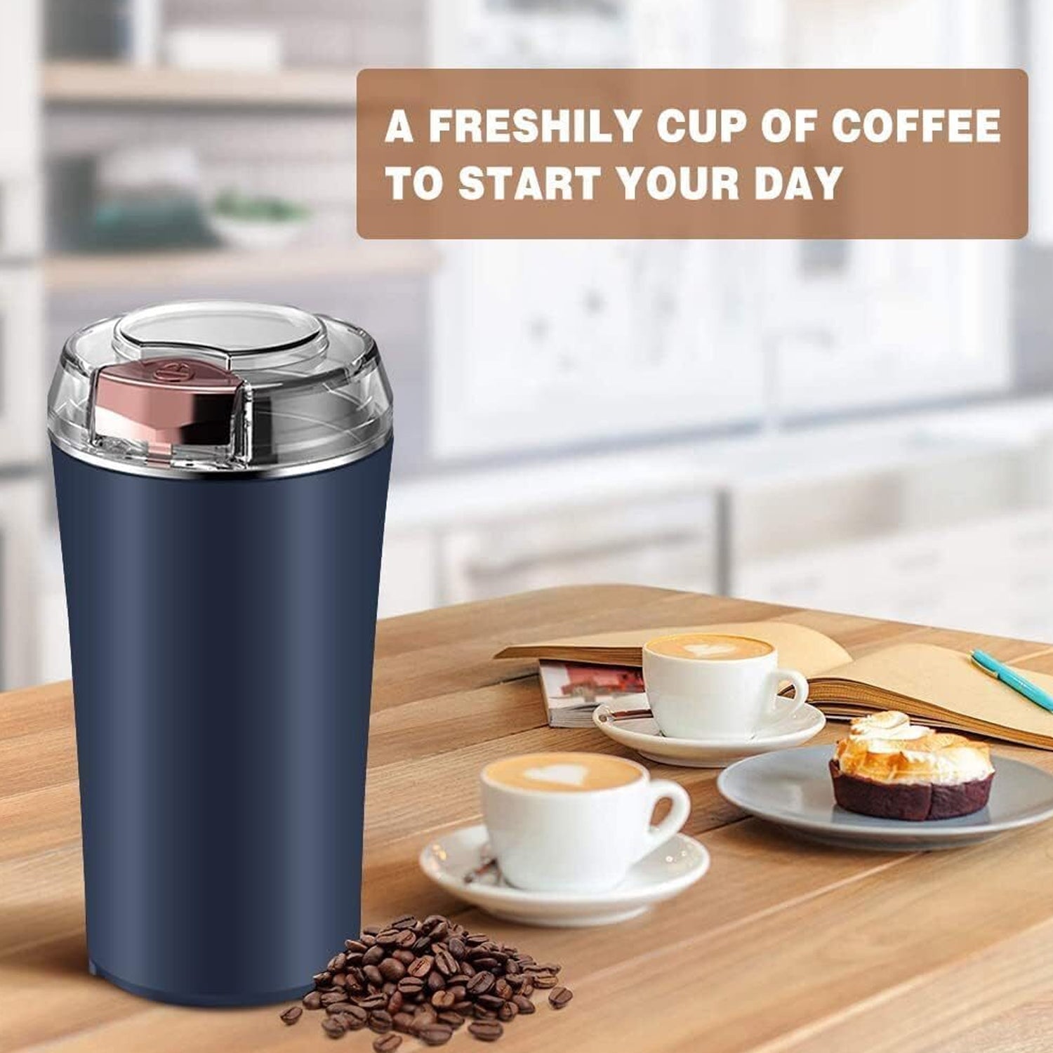 Stainless Steel Coffee Grinder Machine 300w (Multi Blades Grinder) Stainless Steel Coffee Grinder Machine 300w (Multi Blades Grinder)